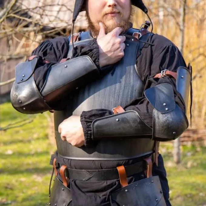 Epic Armoury 15. århundrede Fuld Arm Beskyttelse, Bruneret 1 Epic Armoury 15. århundrede Fuld Arm Beskyttelse, Bruneret