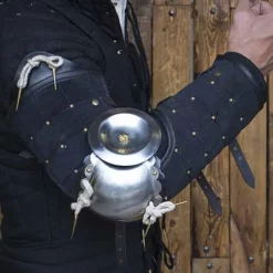 Epic Armoury 15. århundrede Stål-læder Armværn, Sort