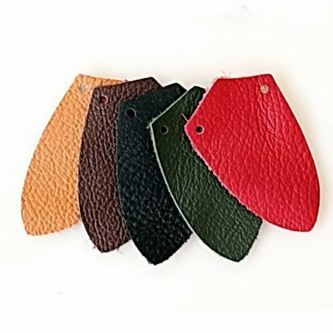 50x Nappalæder Skjold-formet Stykke For Skala Rustning, Sort 1 50x Nappalæder Skjold-formet Stykke For Skala Rustning, Sort