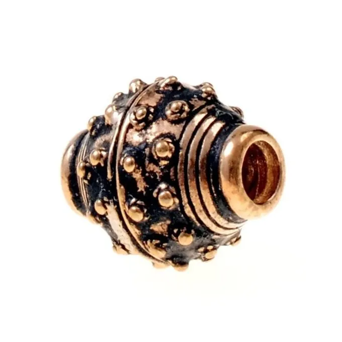 9.-10. århundrede Viking Skæg Perle, Bronze 1 9.-10. århundrede Viking Skæg Perle, Bronze