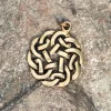 Amulet Runde Celtic Knude, Bronze
