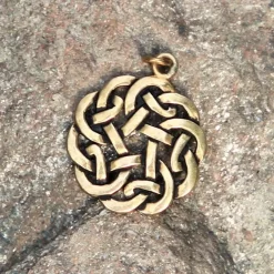 Amulet Runde Celtic Knude, Bronze