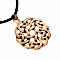 Amulet Runde Celtic Knude, Bronze -Rustning Salgsbutik amulet runde celtic knude bronze 3