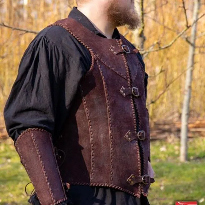 Epic Armoury Brigandine Med Bælter, Brun 2 Epic Armoury Brigandine Med Bælter, Brun - Billede 2