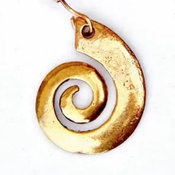Celtic øreringe Med Spiral, Bronze