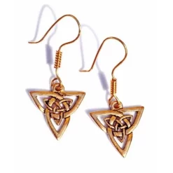 Celtic øreringe Triquetra, Bronze