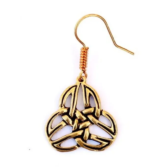 Celtic Trisquelion øreringe Mabinnogion, Bronze 1 Celtic Trisquelion øreringe Mabinnogion, Bronze