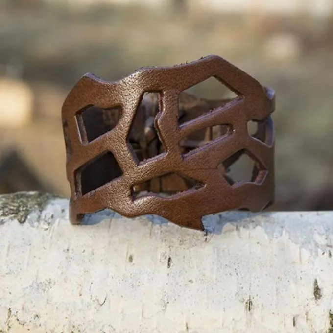 Epic Armoury Filigran Armbånd, Læder 5 Epic Armoury Filigran Armbånd, Læder - Billede 5