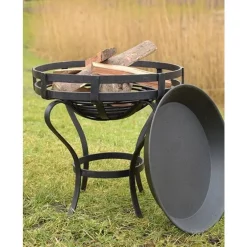 Deepeeka Fire Pit Med Jorden Plade, Ca.. 41 Cm -Rustning Salgsbutik fire pit med jorden plade ca 41 cm 2