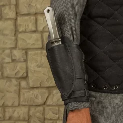 Mytholon Geralt Vambrace Til Kasteknive, Sort, Højre -Rustning Salgsbutik geralt vambrace til kasteknive sort hojre 3