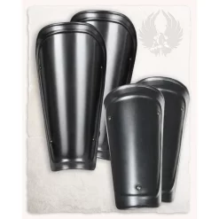 Mytholon Greaves Og Armbeskyttere I Plade Adam Bruneret