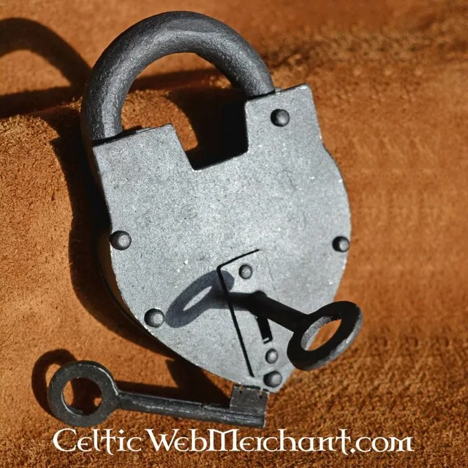 Deepeeka Historisk Hjerteformet Hængelås 2 Deepeeka Historisk Hjerteformet Hængelås - Billede 2