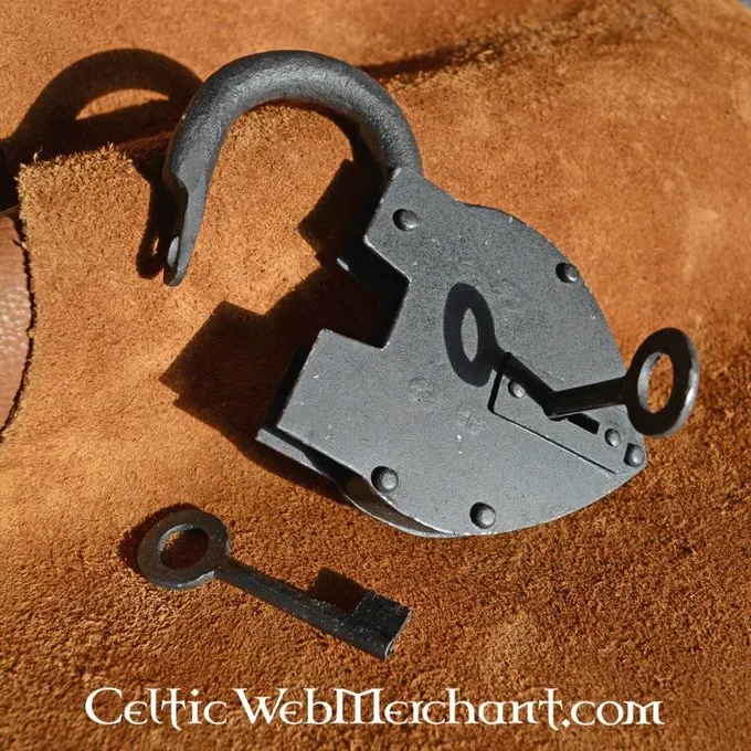 Deepeeka Historisk Hjerteformet Hængelås 3 Deepeeka Historisk Hjerteformet Hængelås - Billede 3