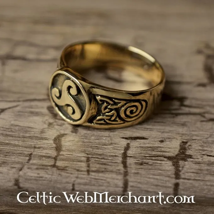 Keltisk Ring Triskelion 3 Keltisk Ring Triskelion - Billede 3