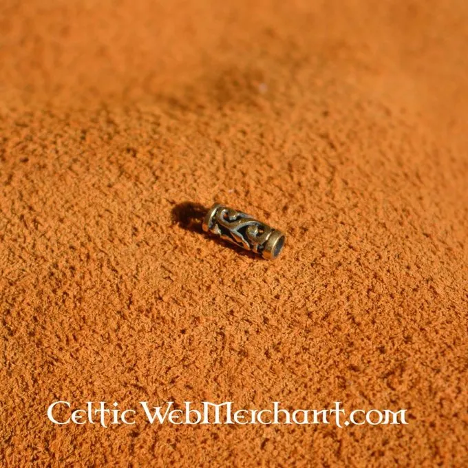 Keltisk Skæg Perle Med Spiraler Bronze 1 Keltisk Skæg Perle Med Spiraler Bronze