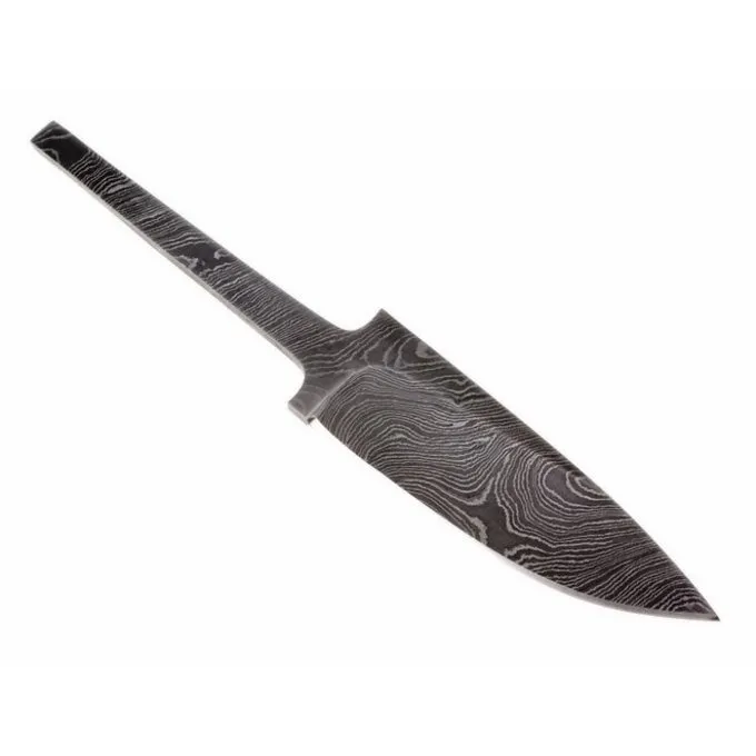 Knivblad Damaskusstål, 17 Cm 2 Knivblad Damaskusstål, 17 Cm - Billede 2