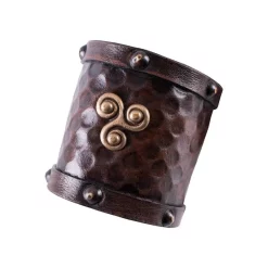 Deepeeka Læder Armbånd Celtic Triskelion