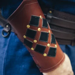 Leonardo Carbone Læder Armskinner Pius, Brun -Rustning Salgsbutik laeder armskinner pius brun 2