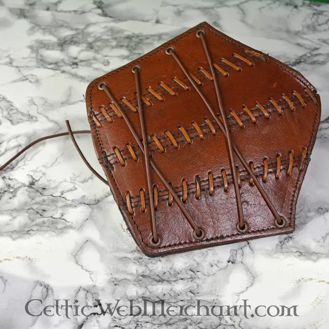 Epic Armoury Læder Bracers Battle, Brun, Pair 4 Epic Armoury Læder Bracers Battle, Brun, Pair - Billede 4