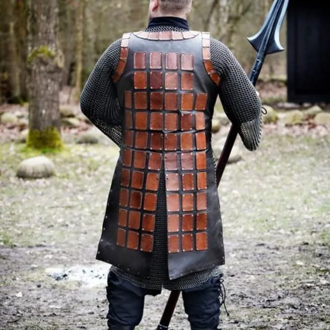 Epic Armoury Læder Brigandine Lang, Brun 3 Epic Armoury Læder Brigandine Lang, Brun - Billede 3