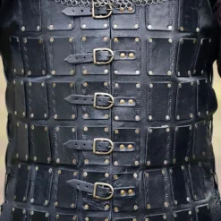 Epic Armoury Læder Brigandine Lang, Sort 8 Epic Armoury Læder Brigandine Lang, Sort -Rustning Salgsbutik laeder brigandine lang sort 2