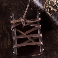 Deepeeka Læder Kriger Armbånd Celtic Sender Knocknagael, Par -Rustning Salgsbutik laeder kriger armband celtic sender knocknagael pa 2