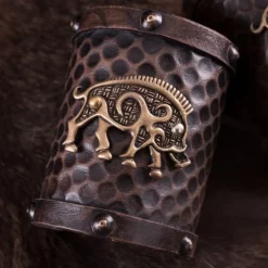 Deepeeka Læder Kriger Armbånd Celtic Sender Knocknagael, Par -Rustning Salgsbutik laeder kriger armband celtic sender knocknagael pa 3