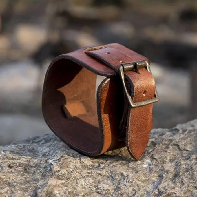 Epic Armoury Læder Manchet Armbånd 4 Epic Armoury Læder Manchet Armbånd - Billede 4