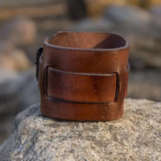 Epic Armoury Læder Manchet Armbånd 5 Epic Armoury Læder Manchet Armbånd - Billede 5