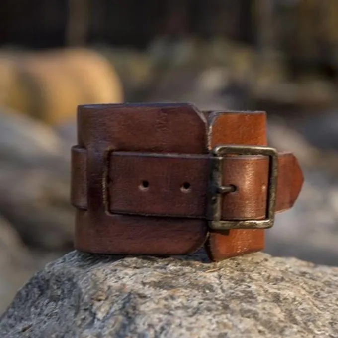 Epic Armoury Læder Manchet Armbånd 6 Epic Armoury Læder Manchet Armbånd - Billede 6