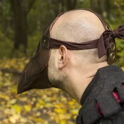 Epic Armoury Læder Maske Pest Læge, Brun -Rustning Salgsbutik laeder maske pest laege brun 2