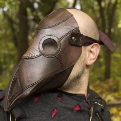 Epic Armoury Læder Maske Pest Læge, Brun