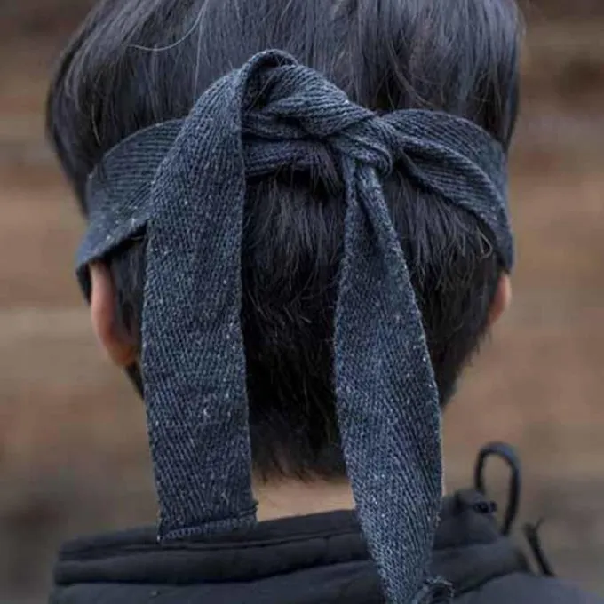 Epic Armoury Læder Mempo Halvmaske, Sort 3 Epic Armoury Læder Mempo Halvmaske, Sort - Billede 3