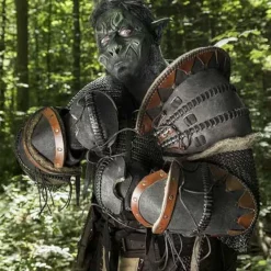 Epic Armoury Læder Orc Armskinner Uzgush, Sort, Par -Rustning Salgsbutik laeder orc armskinner uzgush sort par 3