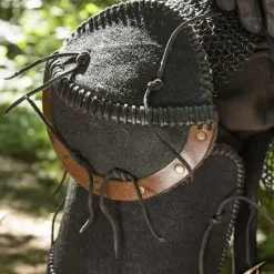 Epic Armoury Læder Orc Fedtegrever Uzgush, Sort, Par -Rustning Salgsbutik laeder orc fedtegrever uzgush sort par 2