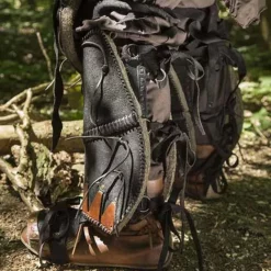 Epic Armoury Læder Orc Fedtegrever Uzgush, Sort, Par -Rustning Salgsbutik laeder orc fedtegrever uzgush sort par 3