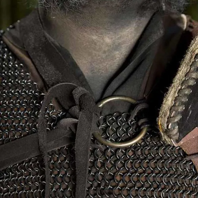 Epic Armoury Læder Orc Pauldron Uzgush, Brun 3 Epic Armoury Læder Orc Pauldron Uzgush, Brun - Billede 3