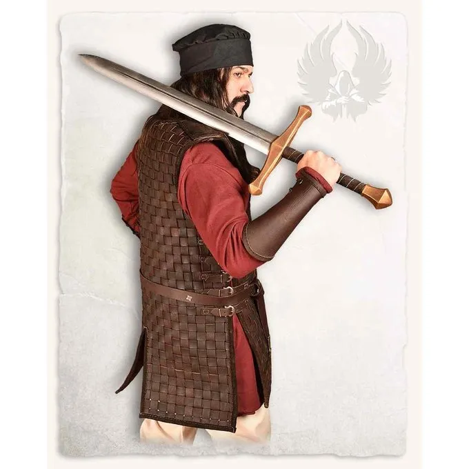 Mytholon Læder Rustning Ragur, Brown 2 Mytholon Læder Rustning Ragur, Brown - Billede 2