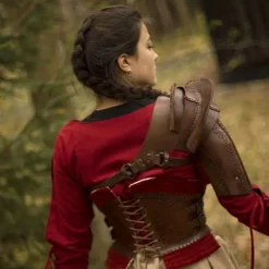 Epic Armoury Læder Skulder Rustning, Brun -Rustning Salgsbutik laeder skulder rustning brun 5