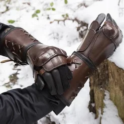 Epic Armoury Læder Stridshandske, Right Hand 11 Epic Armoury Læder Stridshandske, Right Hand -Rustning Salgsbutik laeder stridshandske right hand 5