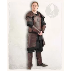 Mytholon Læder Tassets Albrecht, Brown -Rustning Salgsbutik laeder tassets albrecht brown 2