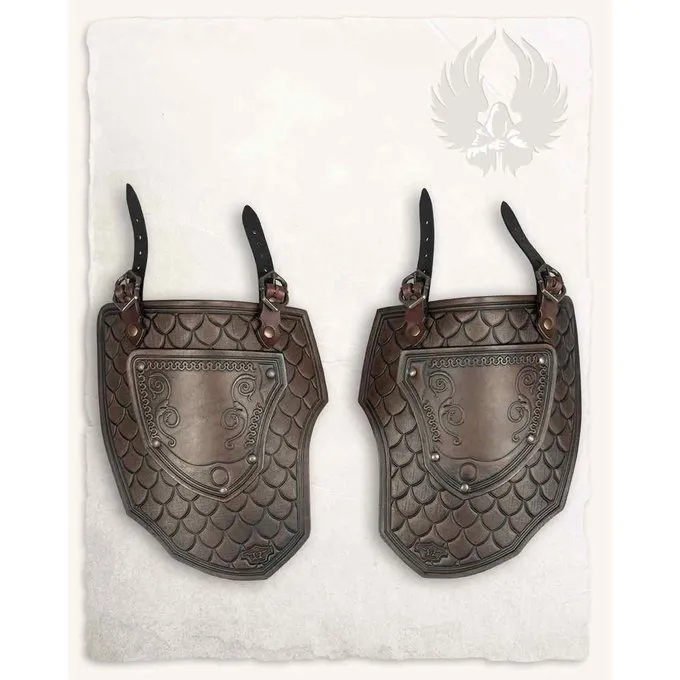 Mytholon Læder Tassets Gawain, Brown 5 Mytholon Læder Tassets Gawain, Brown - Billede 5