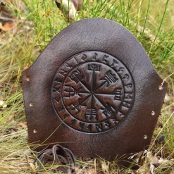Deepeeka Læder Vambrace Med Vegvisir -Rustning Salgsbutik laeder vambrace med vegvisir 5