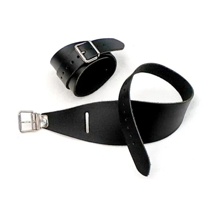 Læderarmbånd Med Spænder, Brun 2 Læderarmbånd Med Spænder, Brun - Billede 2