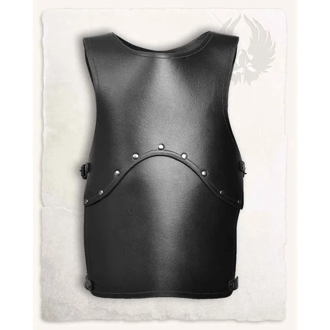 Mytholon Læderbørns Rustning Tobi, Sort 1 Mytholon Læderbørns Rustning Tobi, Sort