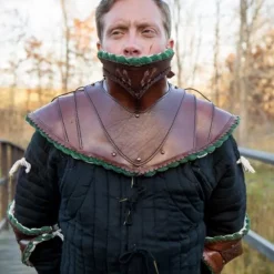 Epic Armoury Lang Læder Bevor, Grøn