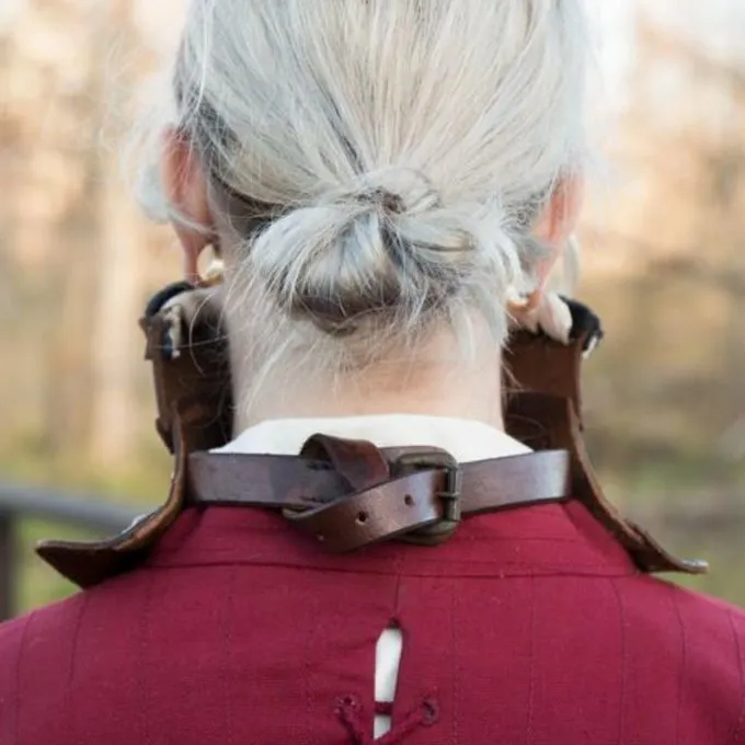 Epic Armoury Lang Læder Bevor, Sort 3 Epic Armoury Lang Læder Bevor, Sort - Billede 3