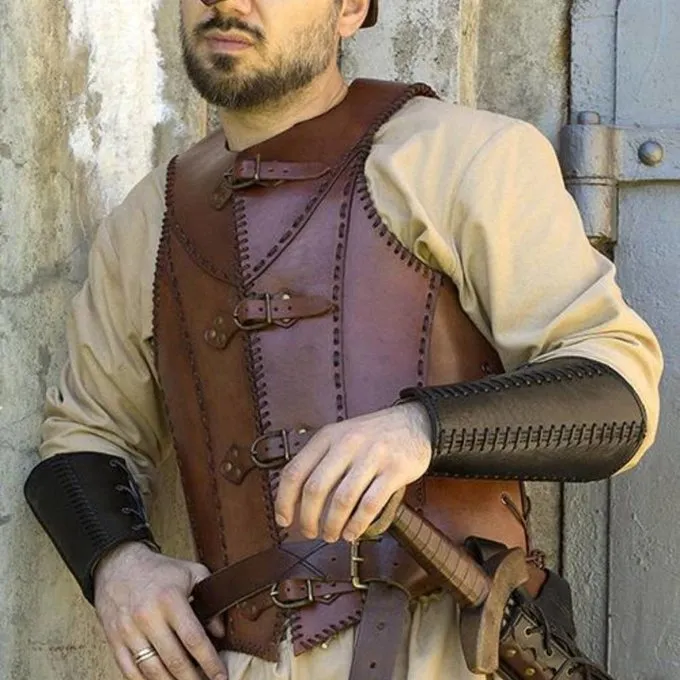 Epic Armoury LARP Læder Soldat Rustning, Brun 2 Epic Armoury LARP Læder Soldat Rustning, Brun - Billede 2