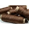 Linned Garn Mørkebrun, 50 M
