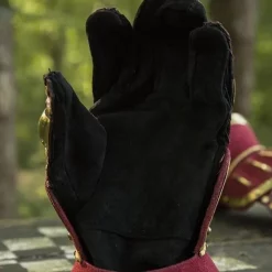 Epic Armoury Luksuriøse Timeglas Handsker, Rød-guld 9 Epic Armoury Luksuriøse Timeglas Handsker, Rød-guld -Rustning Salgsbutik luksuriose timeglas handsker rod guld 3